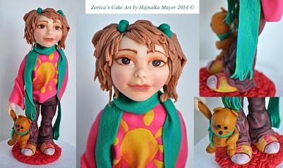 Little girl with teddy bear - Cake by Hajnalka Mayor
