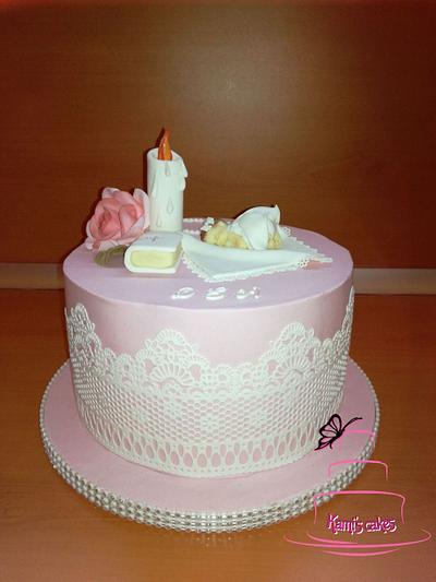 Baptism cake - Cake by KamiSpasova