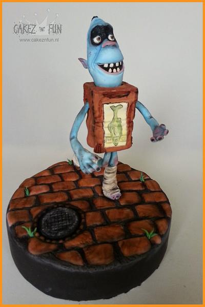 Boxtrolls are comming!! Fish in the house! - Cake by Dirk Luchtmeijer