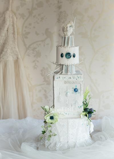Cool as Ice - Winter Wedding Cake - Cake by Fifi's Cakes