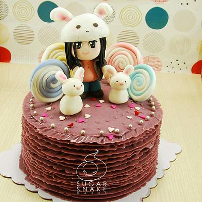 Chibi Girl - Cake by Sugar Snake Cake