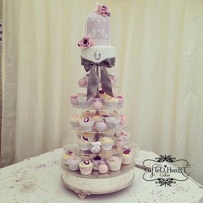 Birdcage cupcake tower - Cake by Emma Waddington - Gifted Heart Cakes