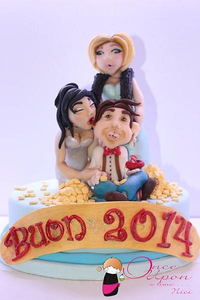 Buon 2014 (lui) - Cake by Nici Sugar Lab