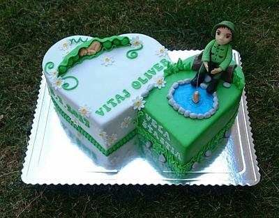 Christening and Birthday cake - Cake by AndyCake