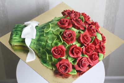 bouquet of roses - Cake by VitlijaSweet