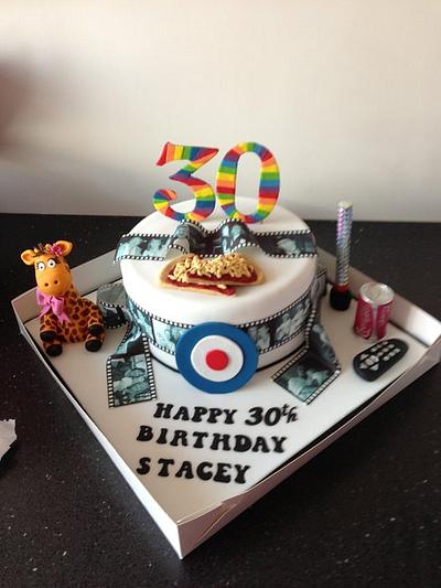 30th birthday  - Cake by Donnajanecakes 