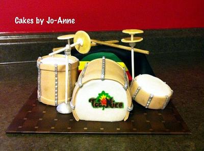 Drum Kit - Cake by Cakes by Jo-Anne