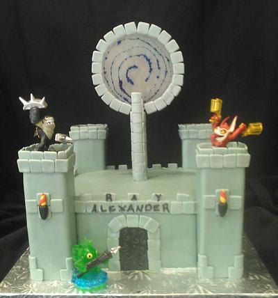 Skylanders Castle with Portal - Cake by Jolene Handal
