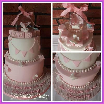 Christening cake  - Cake by The Stables Pantry 