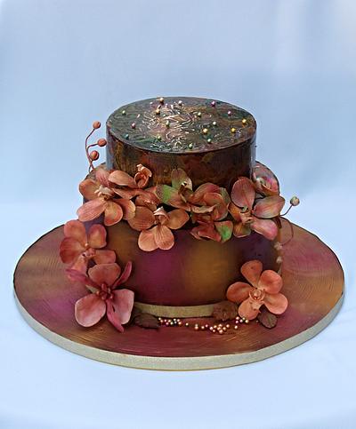 Birthday with orchids  - Cake by Zuzana Bezakova