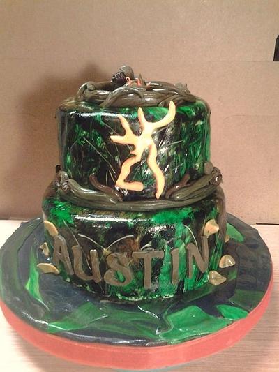 Browning Hunting & Camping Cake - Cake by Wendy Lynne Begy