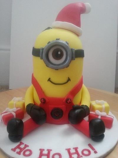Christmas minion - Cake by Lucy Dugdale