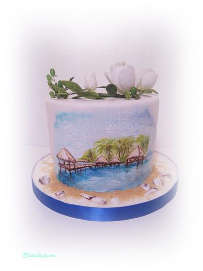 Simple hand painted cake - Cake by Zuzana Kmecova
