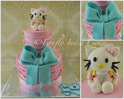 Hello Kitty Ruffles. - Cake by Firefly India by Pavani Kaur