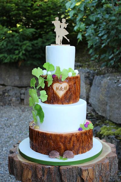Rustic weddingcake - Cake by Brigittes Tortendesign