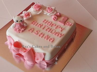 Hello Kitty  1st Birthday - Cake by RazsCakes