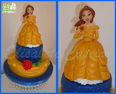 Princesse Belle Cake - Cake by Bety'Sugarland by Elisabete Caseiro 