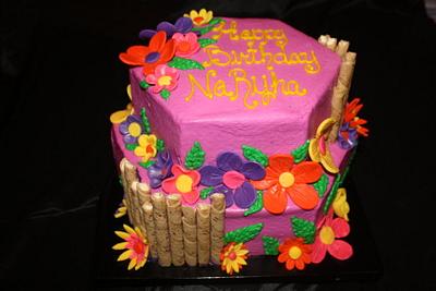 Tropical Theme Birthday - Cake by Dee