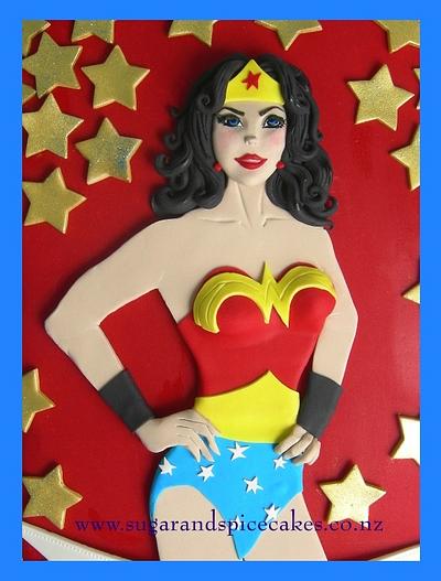 Wonder Woman Cake  - Cake by Mel_SugarandSpiceCakes