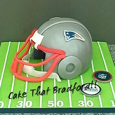 American football helmet - Cake by cake that Bradford