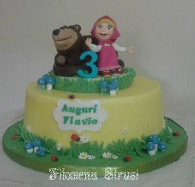 Masha and Bear cake  - Cake by Filomena