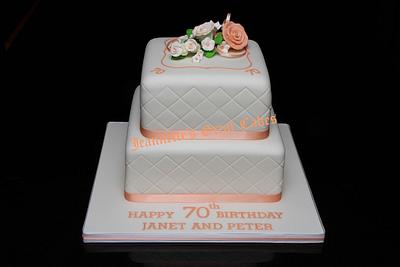 70 Birthday - Cake by JeannettesGreatCakes