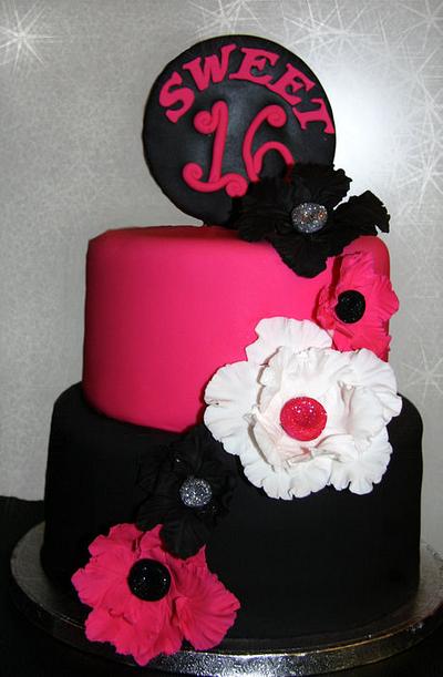 Sweet Sixteen Bling Cake - Cake by Enticing Cakes Inc.