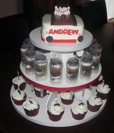Bowling Cupcake Tower - Cake by Jaybugs_Sweet_Shop