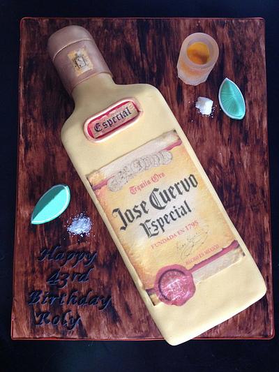 Jose Cuervo Bottle Cake - Cake by The SweetBerry