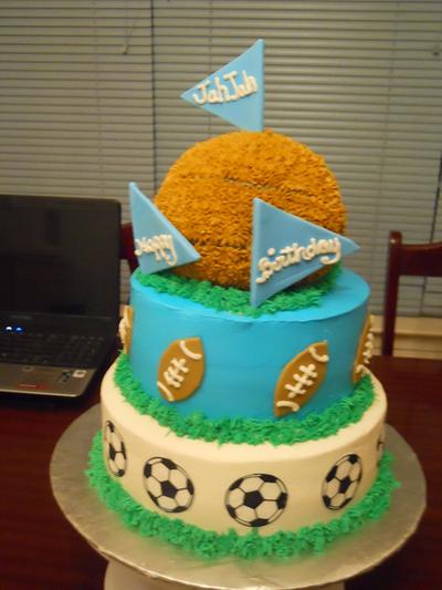 Sport Balls Cake - Cake by Pam1727