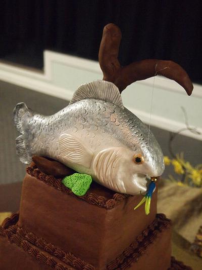 Fish Groom's Cake - Cake by Christie's Custom Creations(CCC)