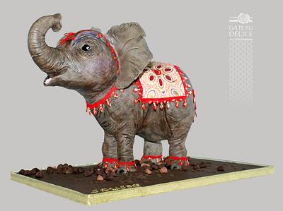 elephant - Cake by Marie-Josée 