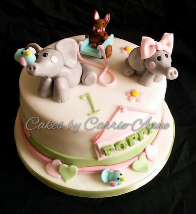 1st Birthday Cake - Cake by Carrie-Anne Dallas
