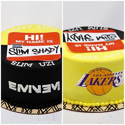 Eminem/Lakers cake  - Cake by soods