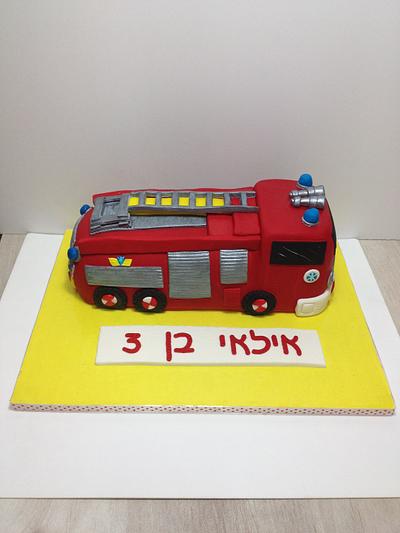 fireman car - Cake by iriska