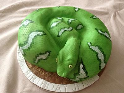 Snake cake - Cake by Caron Eveleigh