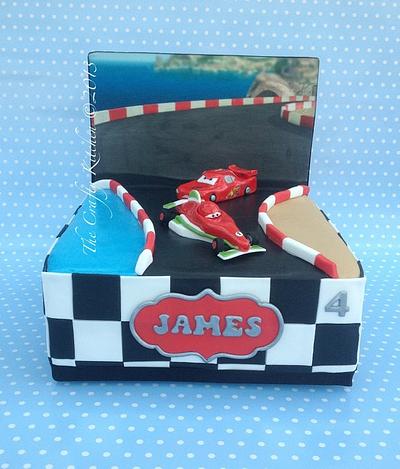 Cars 2, Lightening and Francesco - Cake by The Crafty Kitchen - Sarah Garland