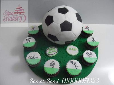 Soccer birthday cake - Cake by Simo Bakery