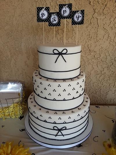 Black and White Simplicity - Cake by Tonklin