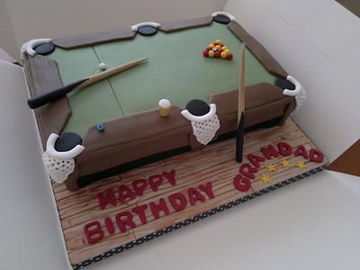 Pool table - Cake by AWG Hobby Cakes