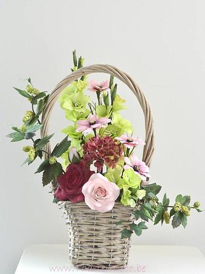 basket with flowers - Cake by Jannet