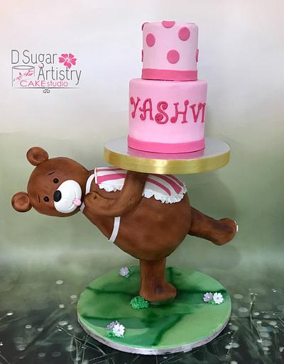 Cute Teddy Baker - Cake by D Sugar Artistry - cake art with Shabana