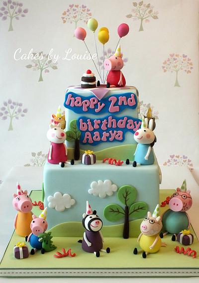 Peppa Pig birthday party - Cake by Louise Jackson Cake Design
