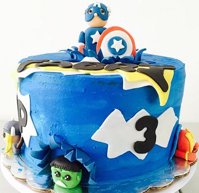 Superheroes - Cake by Boccato Bakery