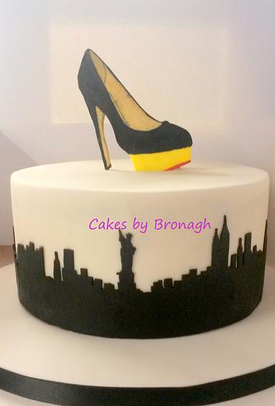 New York shoe cake - Cake by Cakes by Bronagh