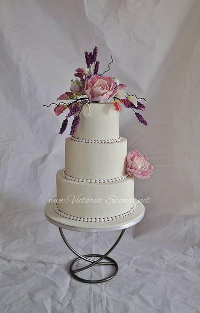 Summer Floral Wedding Cake - Cake by Victoria Forward