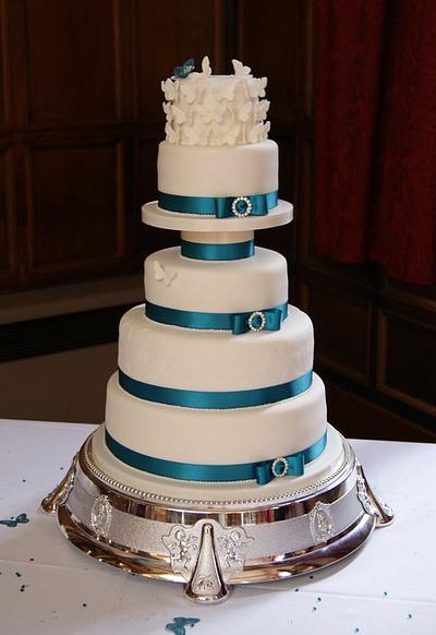 Butterfly Wedding Cake - Cake by Jayne Plant