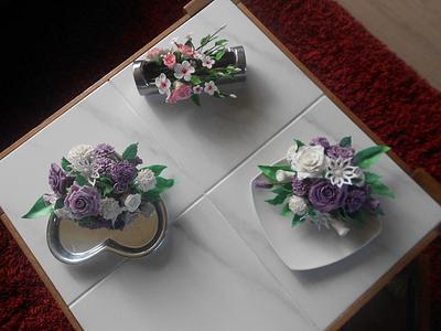 flowers i made - Cake by Petra