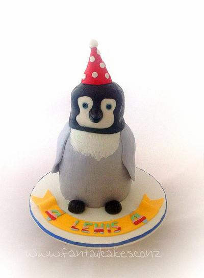 The Happy Penguin - Cake by Fantail Cakes