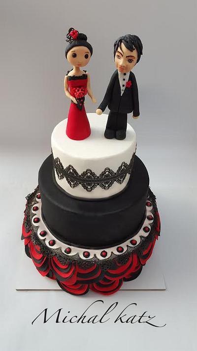 wedding cake style spain - Cake by michal katz